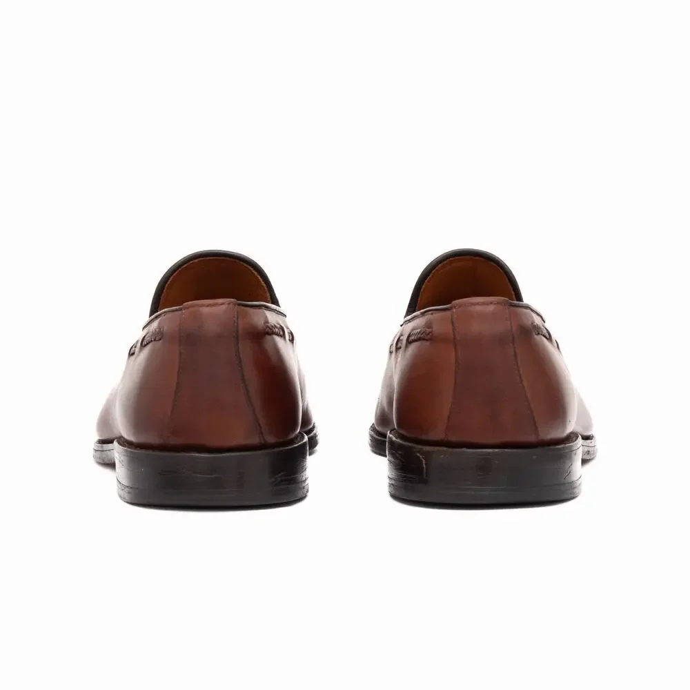 $495 Allen Edmonds Brookwood Brown Leather Tassel Loafers — US 10 EEE